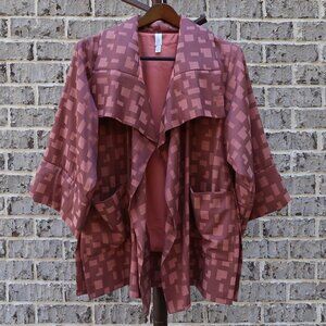 MarlaWynne Jacquard Drama Jacket Canyon Rose Medium